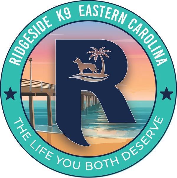 Ridgeside K9 Eastern Carolina beach logo