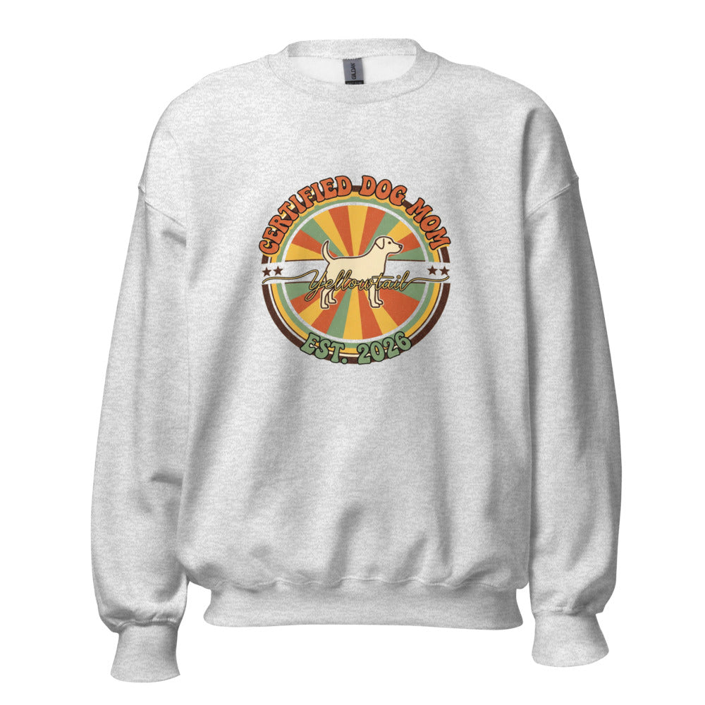 Certified Dog Mom - Crewneck Ash