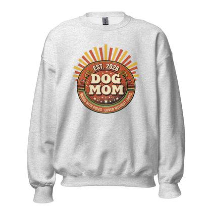 Dog Mom Est 2026 - Crewneck Ash