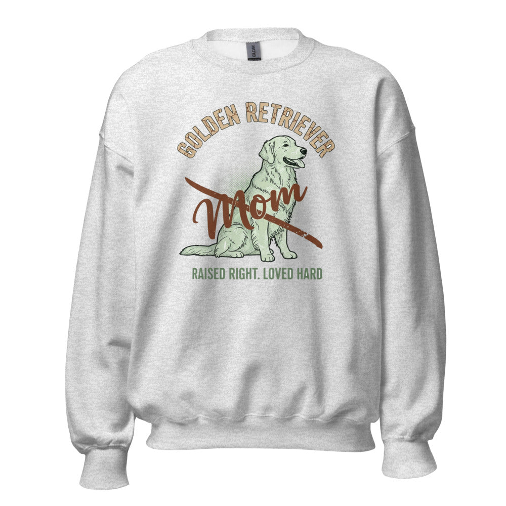 Golden Retriever Mom - Crewneck Ash
