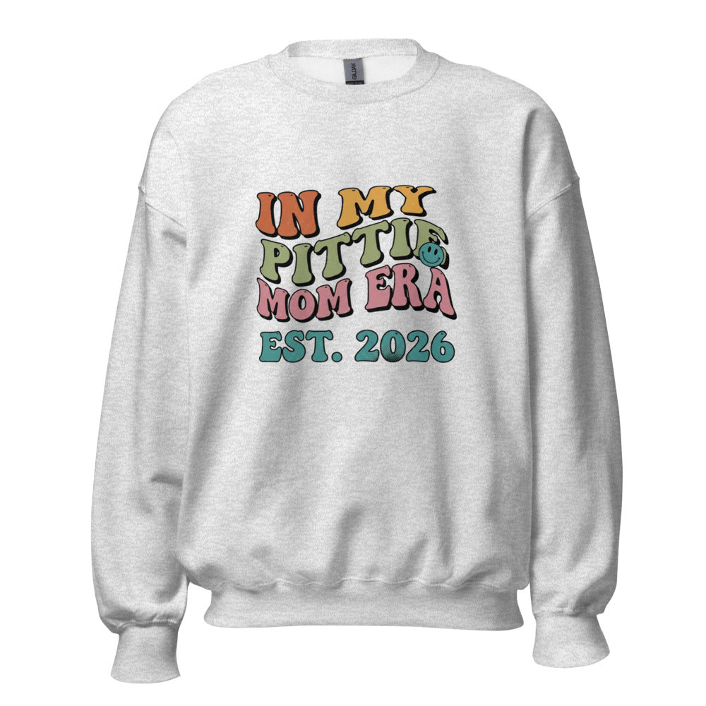 IN MY Pittie Mom Era - Crewneck Ash