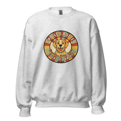 Spoiled Rotten Actually Trained - Crewneck Ash