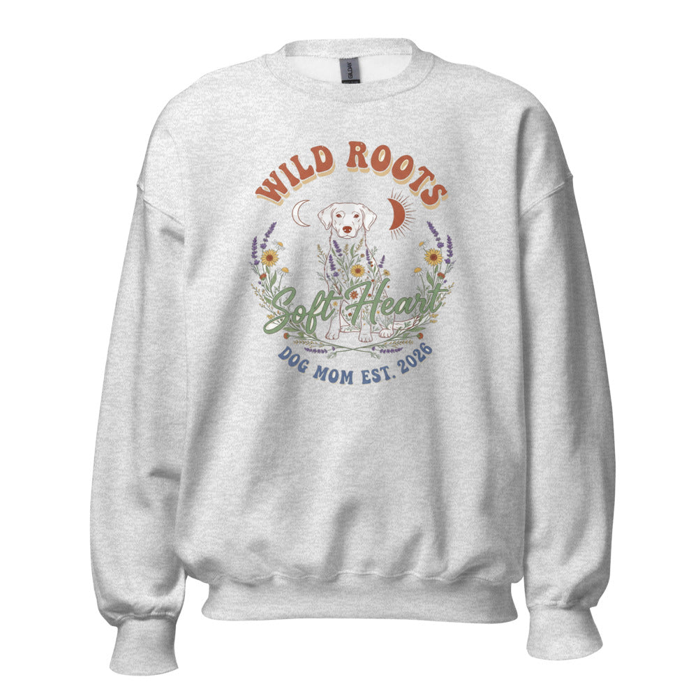 Wild Roots Soft Heart - Crewneck Ash