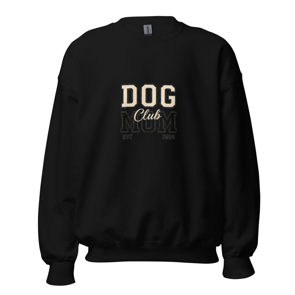 Dog Mom - Crewneck Black