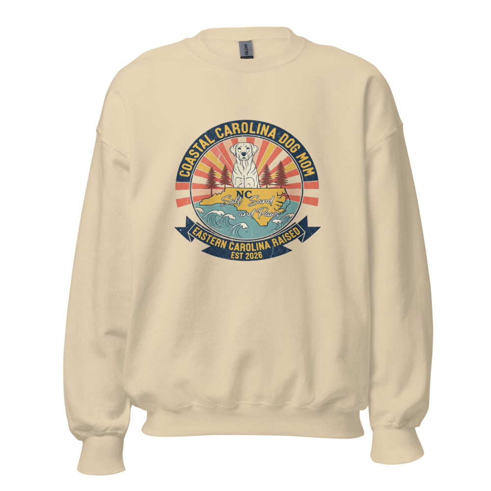 Coastal Carolina Dog Mom - Crewneck Sand