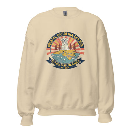 Coastal Carolina Dog Mom - Crewneck Sand