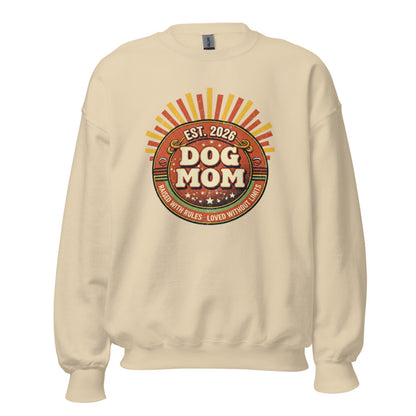 Dog Mom Est 2026 - Crewneck Sand