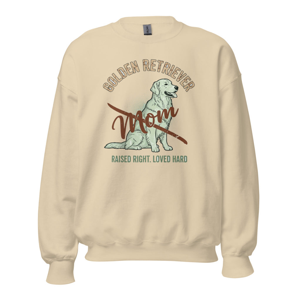 Golden Retriever Mom - Crewneck Sand