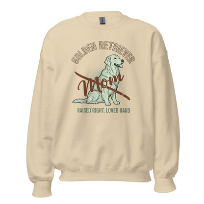 Golden Retriever Mom - Crewneck Sand