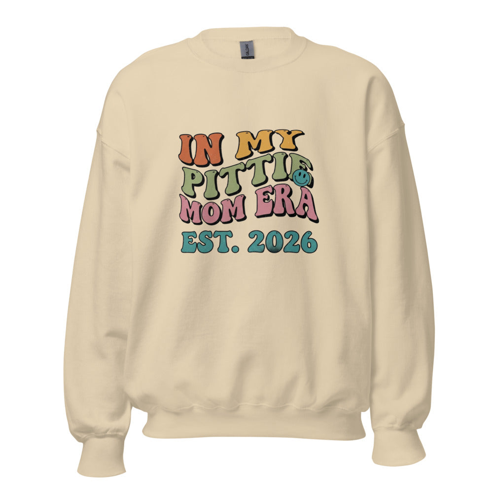 IN MY Pittie Mom Era - Crewneck Sand