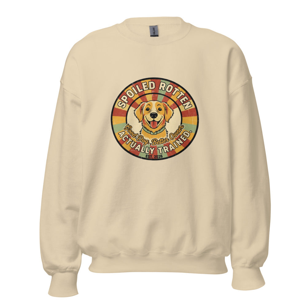 Spoiled Rotten Actually Trained - Crewneck Sand
