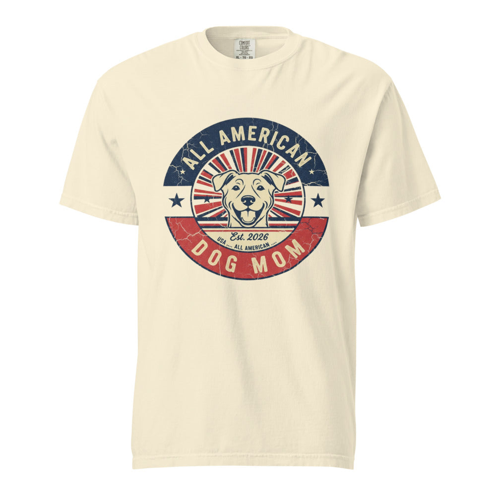 All American Dog Mom - Tee Ivory