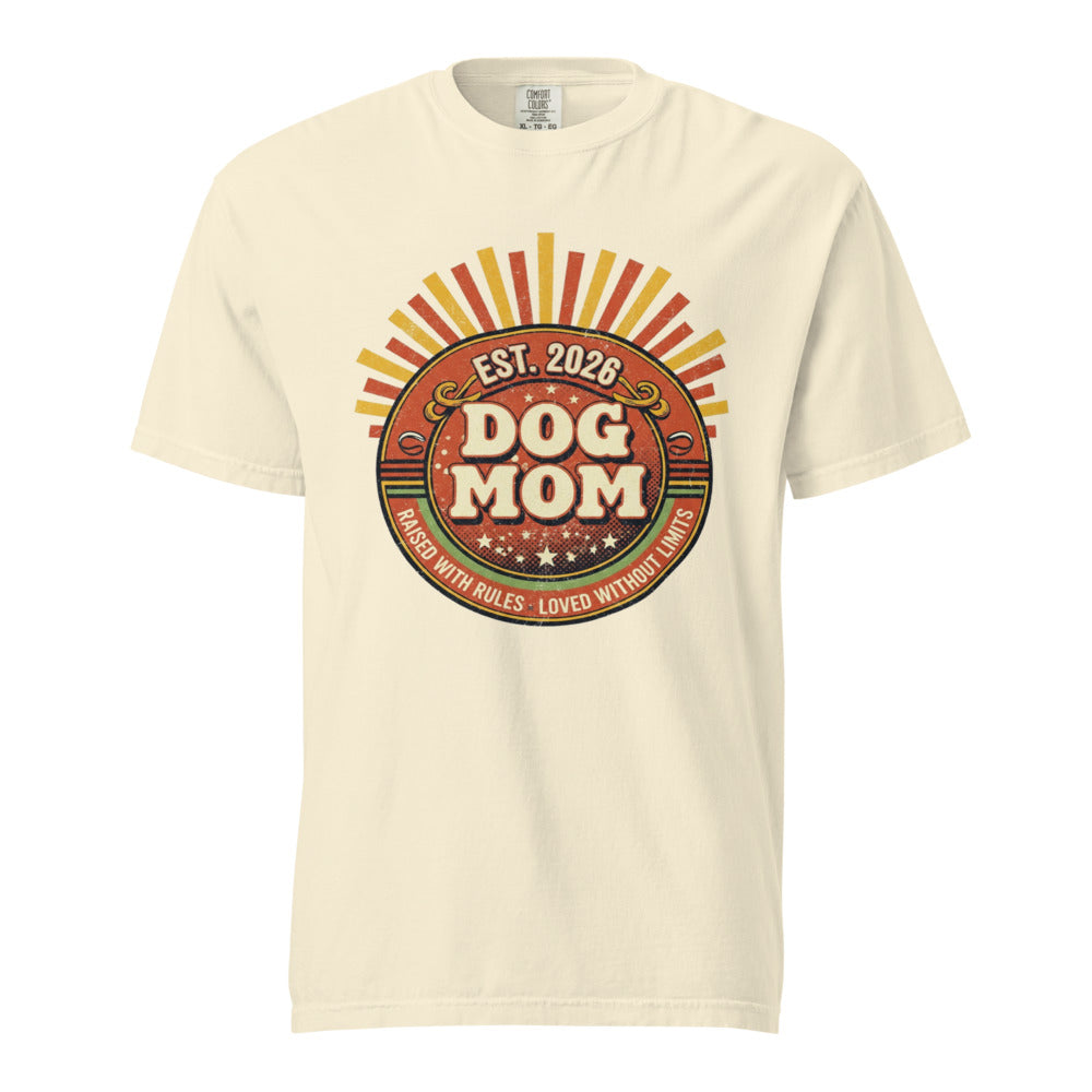 Dog Mom Est 2026 - Tee Ivory