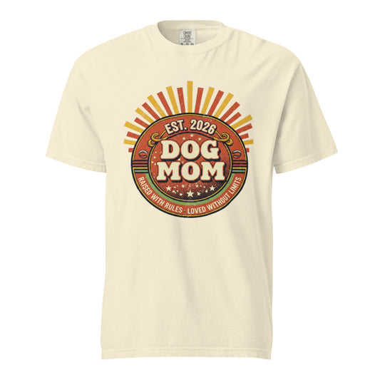 Dog Mom Est 2026 - Tee Ivory