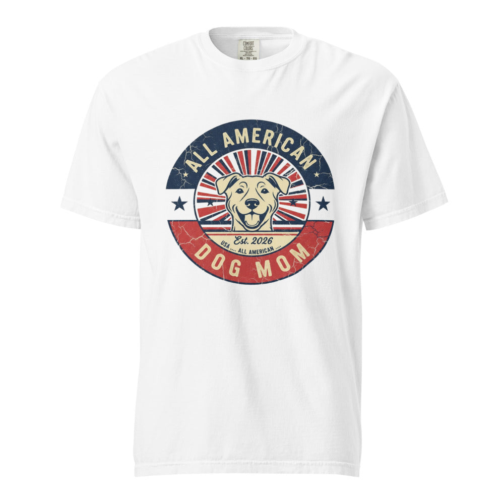 All American Dog Mom - Tee White
